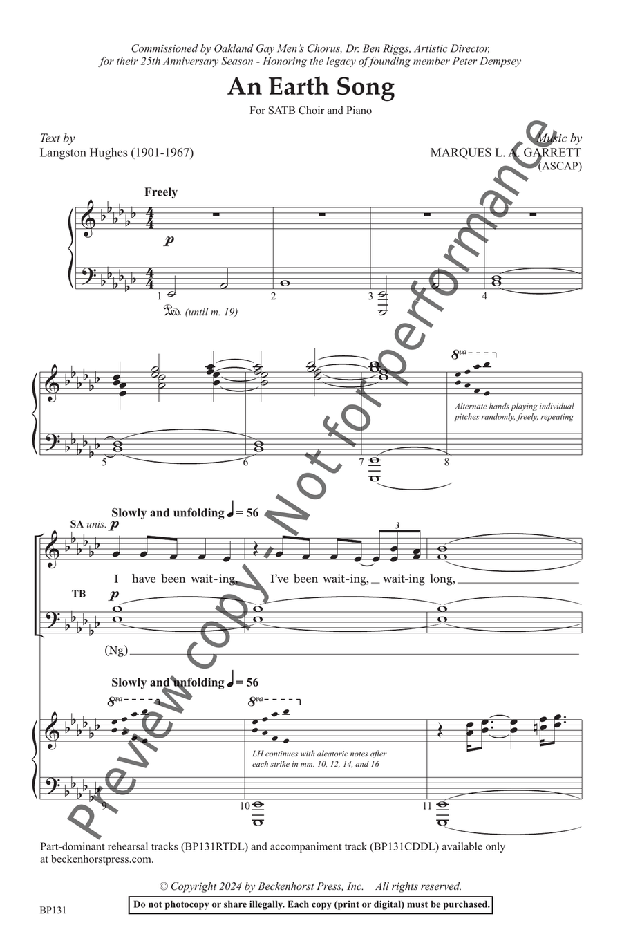 An Earth Song An Earth Song School and Community scores gallery preview page 3