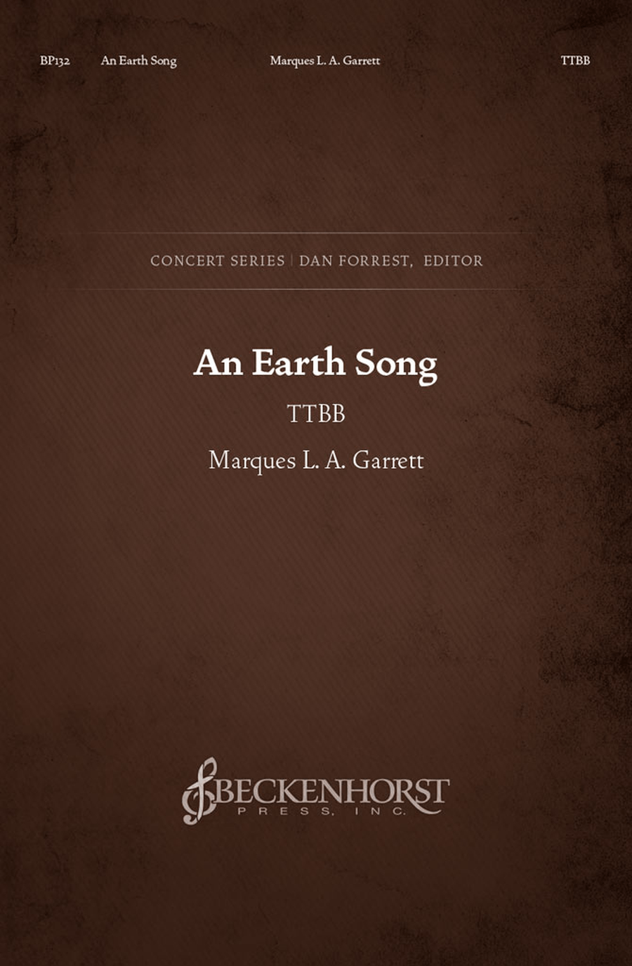 An Earth Song - TTBB An Earth Song - TTBB TTBB scores gallery preview page 1