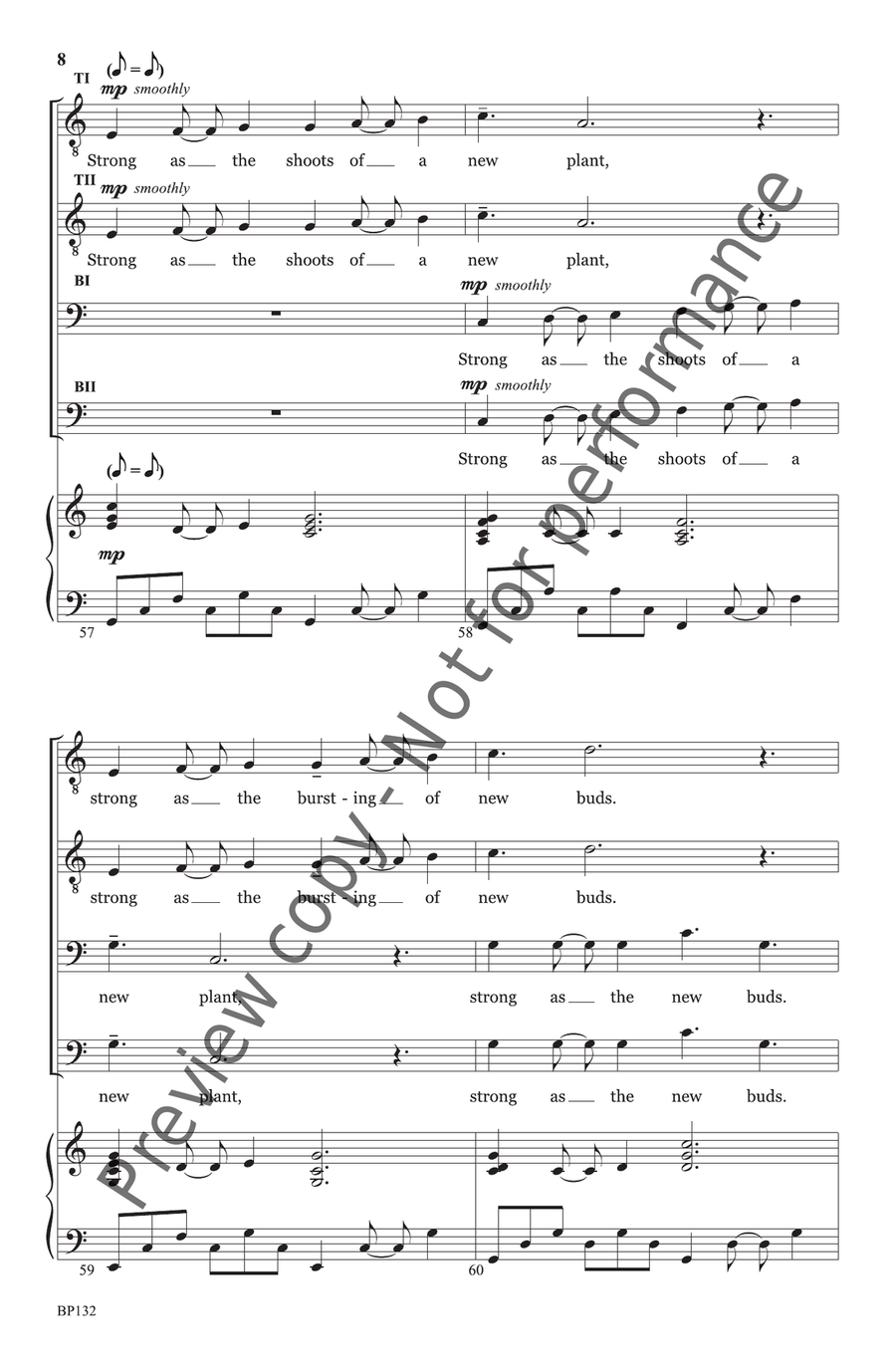 An Earth Song - TTBB An Earth Song - TTBB TTBB scores gallery preview page 9