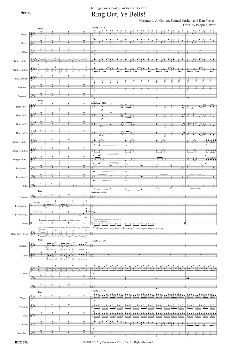 Ring Out, Ye Bells! - full orchestra Full Orchestra scores gallery preview page 2