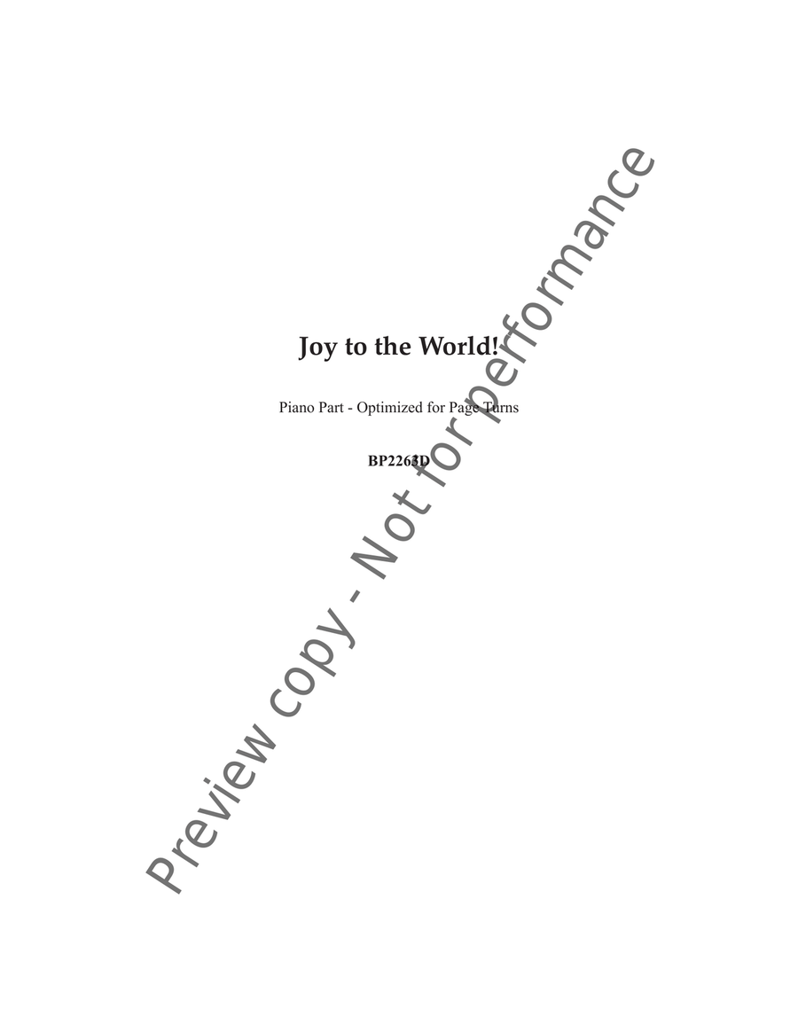 Joy To The World - Forrest - Piano Part Piano Solo scores gallery preview page 2