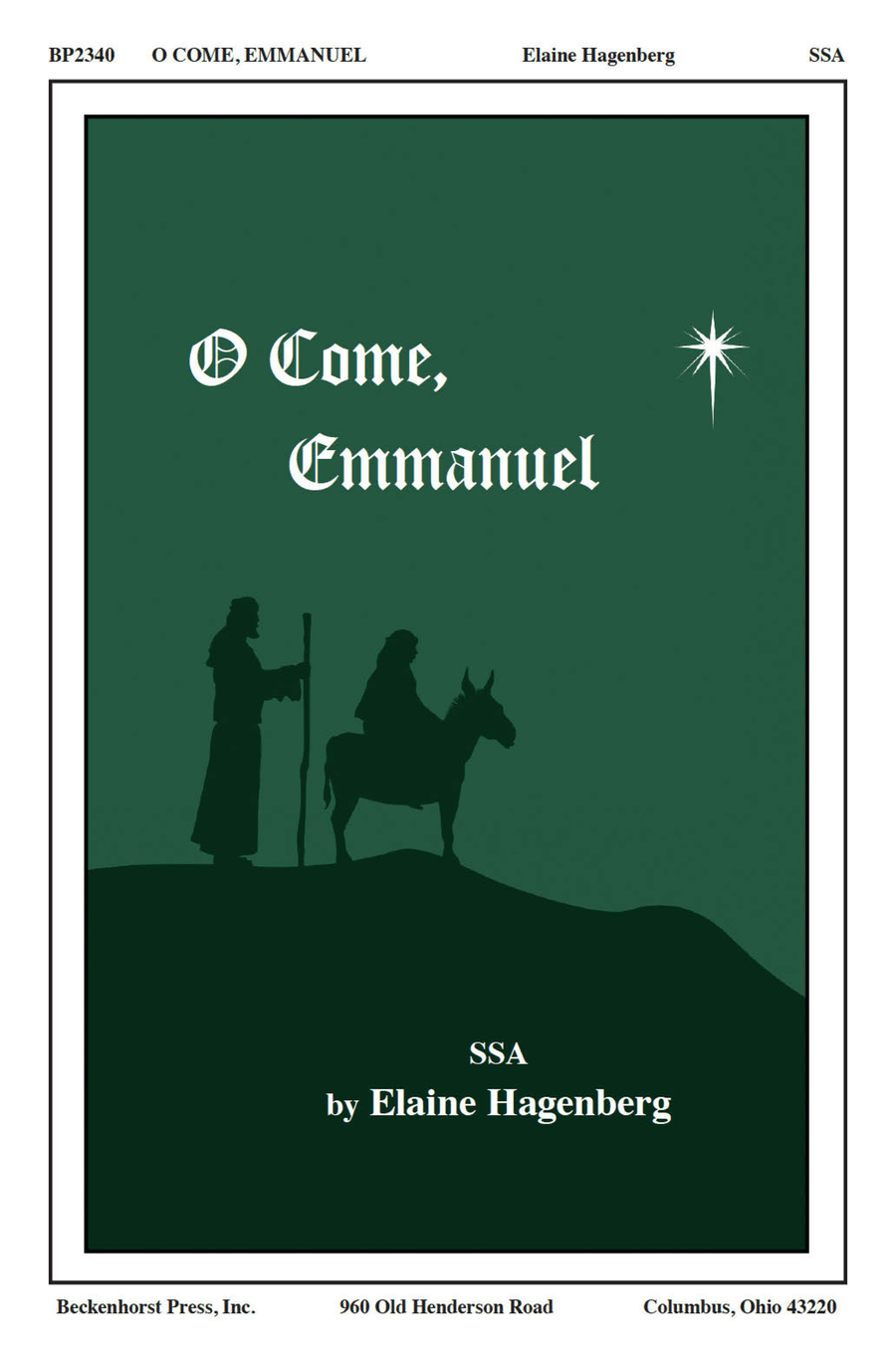 O Come, Emmanuel - SSA O Come, Emmanuel - SSA SSAA scores gallery preview page 1