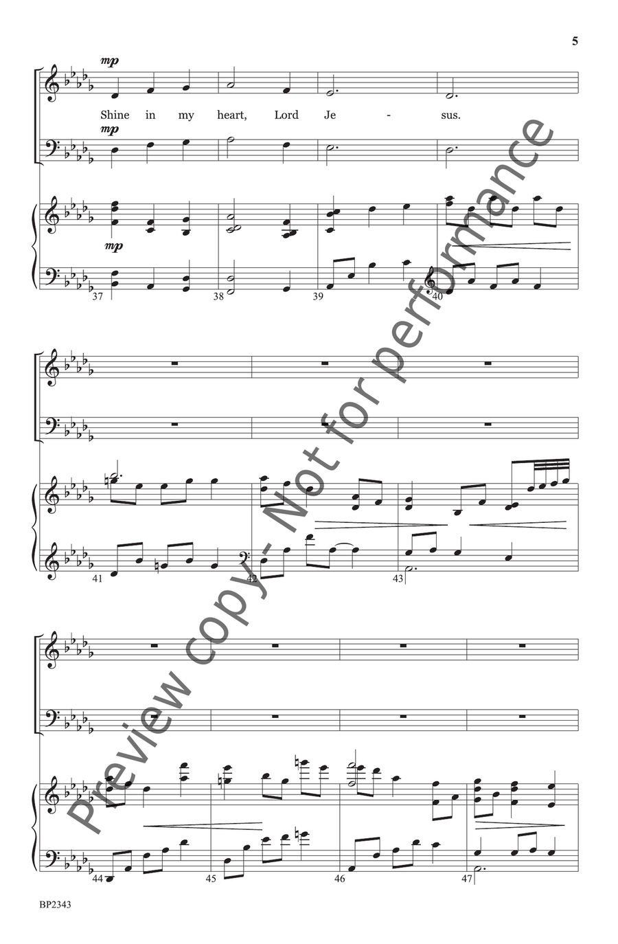 I Want to Walk as a Child of the Light School and Community scores gallery preview page 6