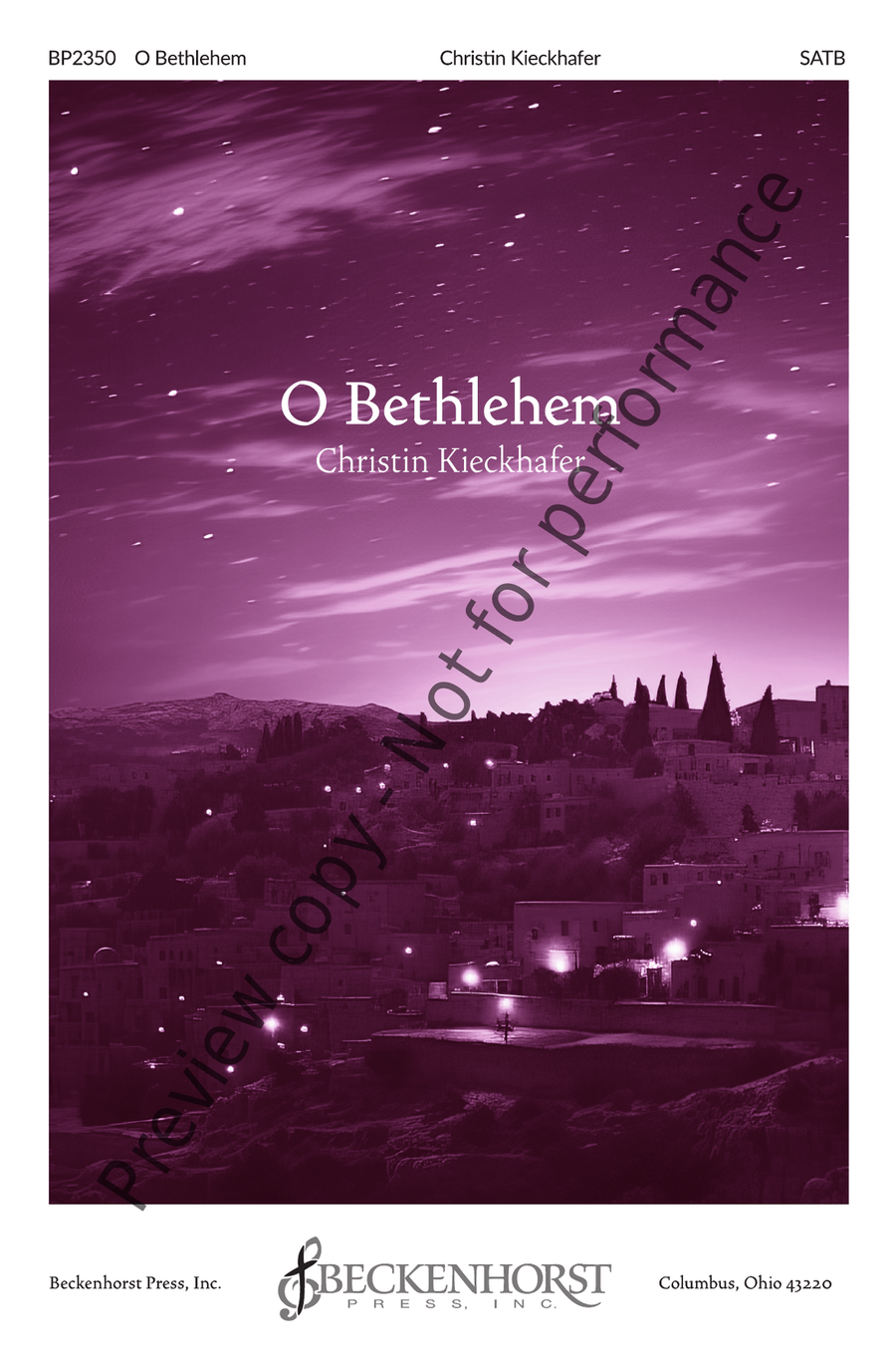 O Bethlehem School and Community - Sheet Music page 2
