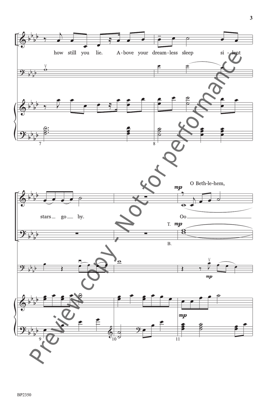 O Bethlehem School and Community - Sheet Music page 4