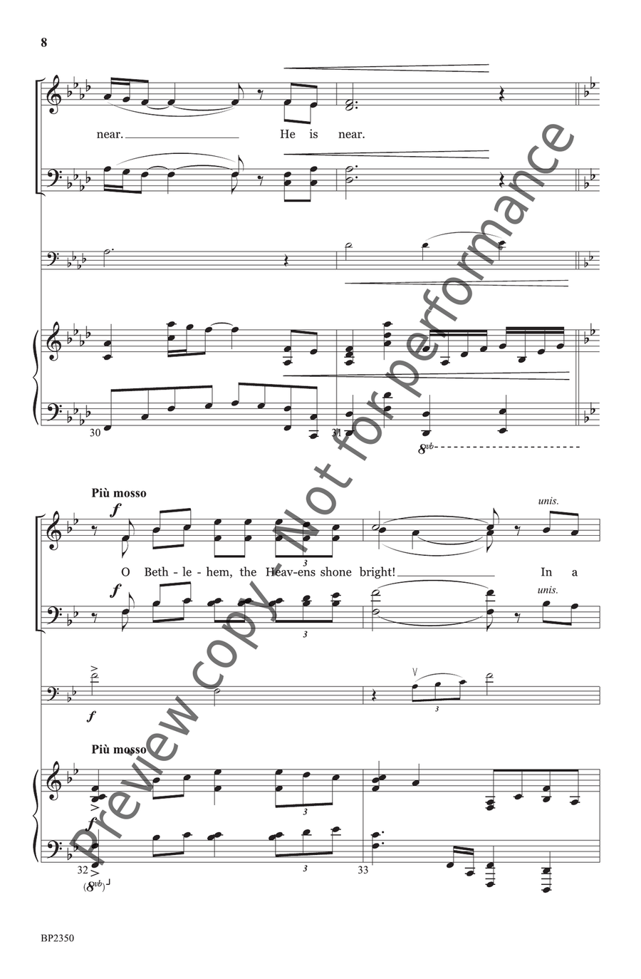 O Bethlehem School and Community - Sheet Music page 9