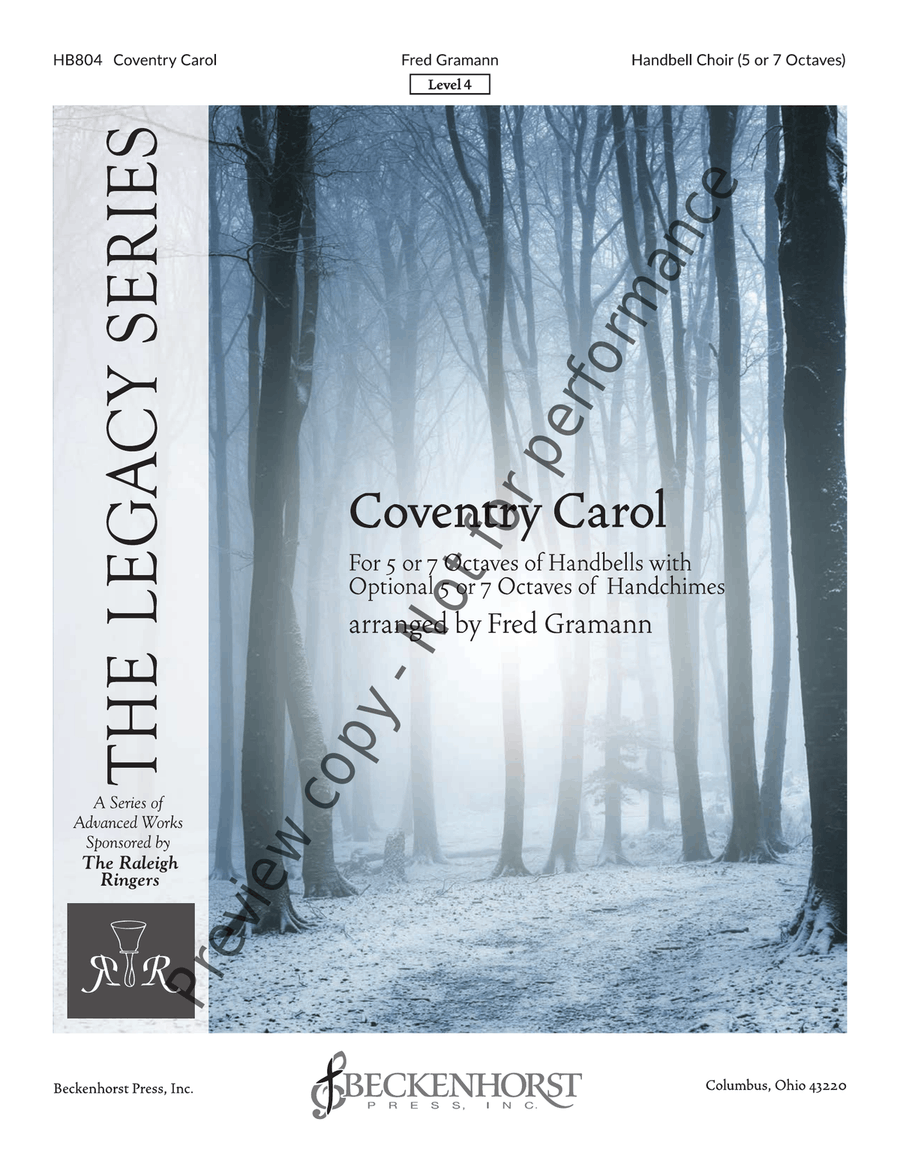 Coventry Carol - Gramann by Fred Gramann Handbell Choir - Sheet Music page 2