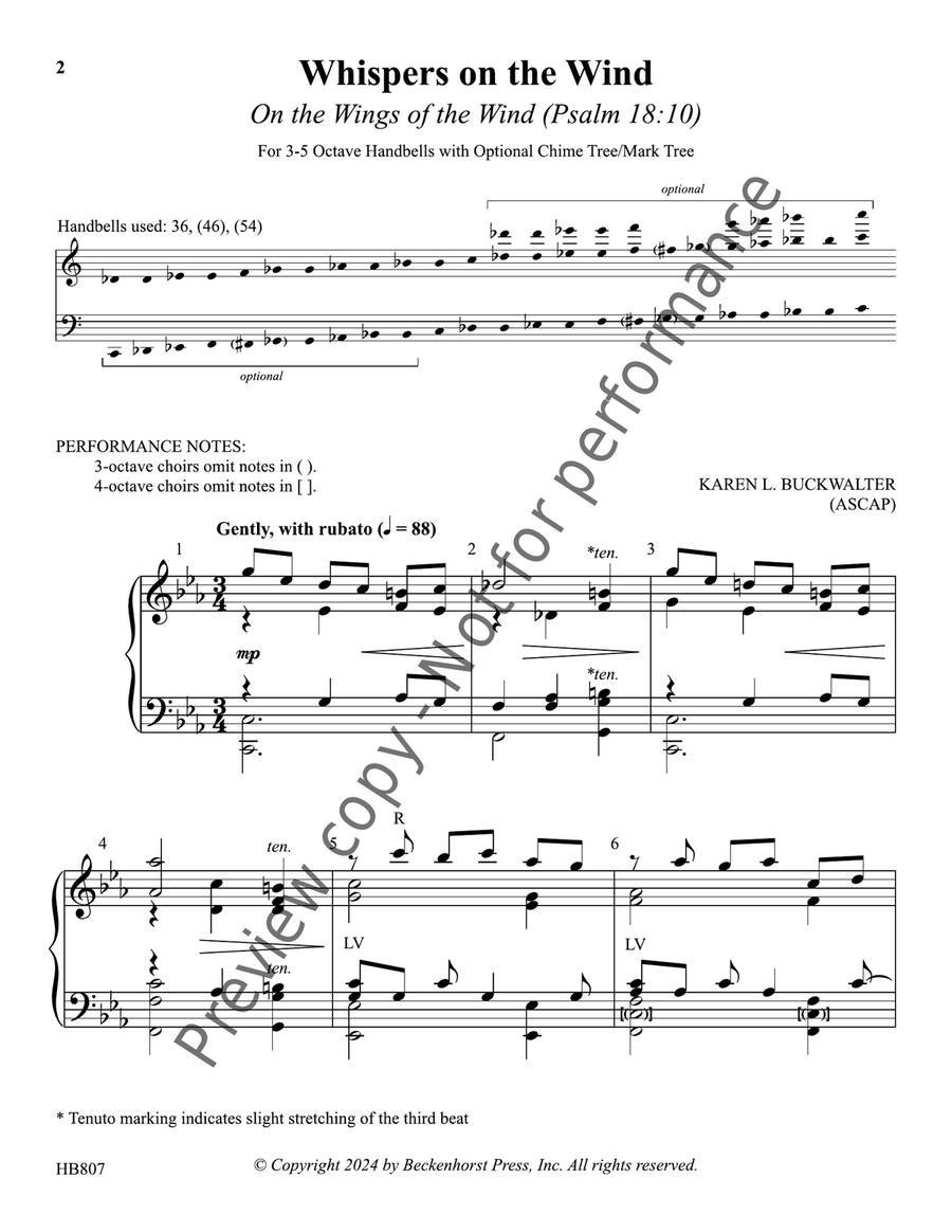 Whispers on the Wind Whispers on the Wind 5-Octaves scores gallery preview page 3