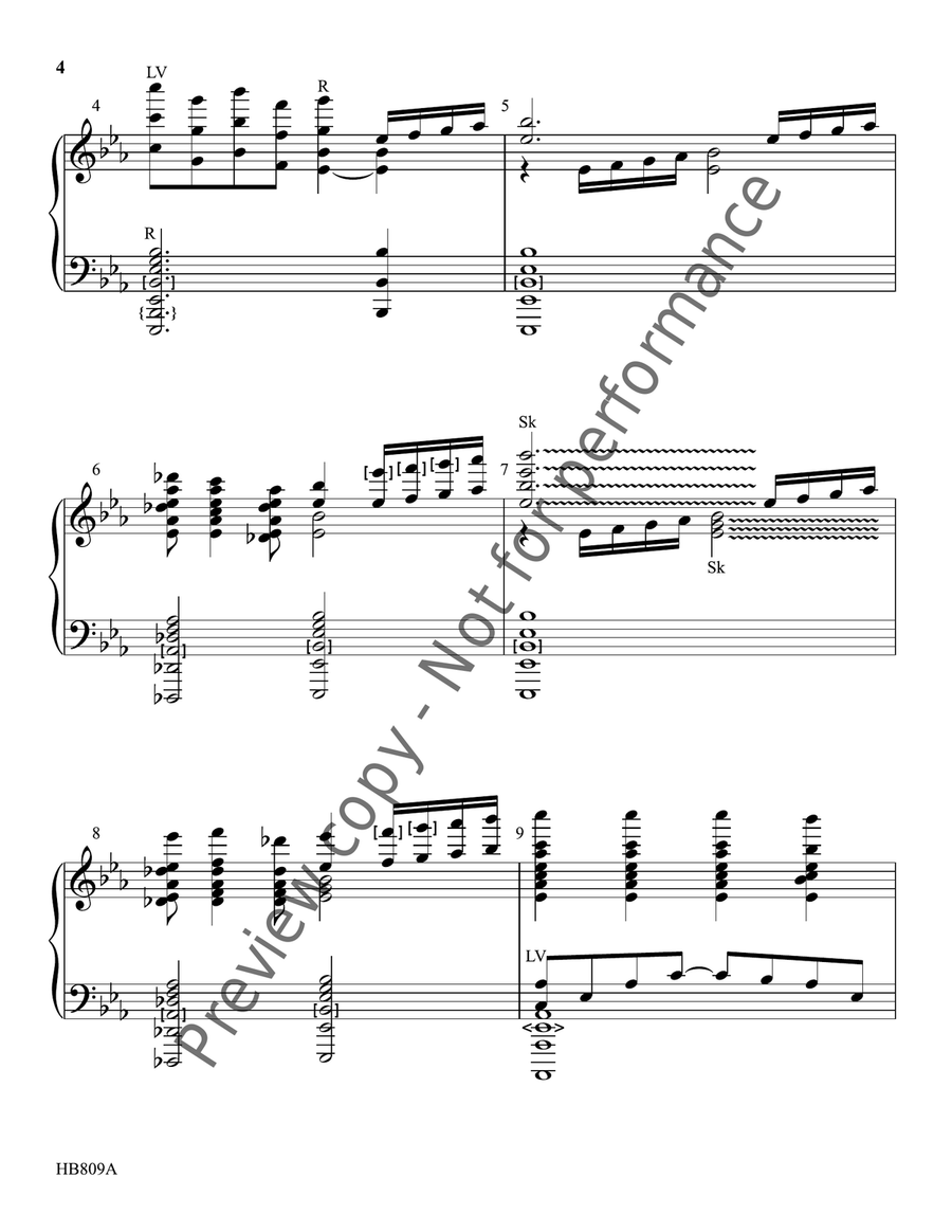 Hark the Herald Angels Sing - Eithun - handbell part Handbell Choir scores gallery preview page 5
