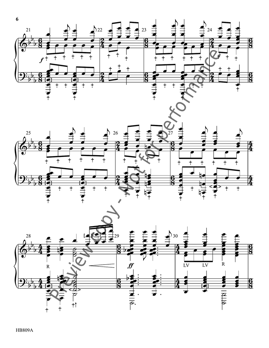 Hark the Herald Angels Sing - Eithun - handbell part Handbell Choir scores gallery preview page 7