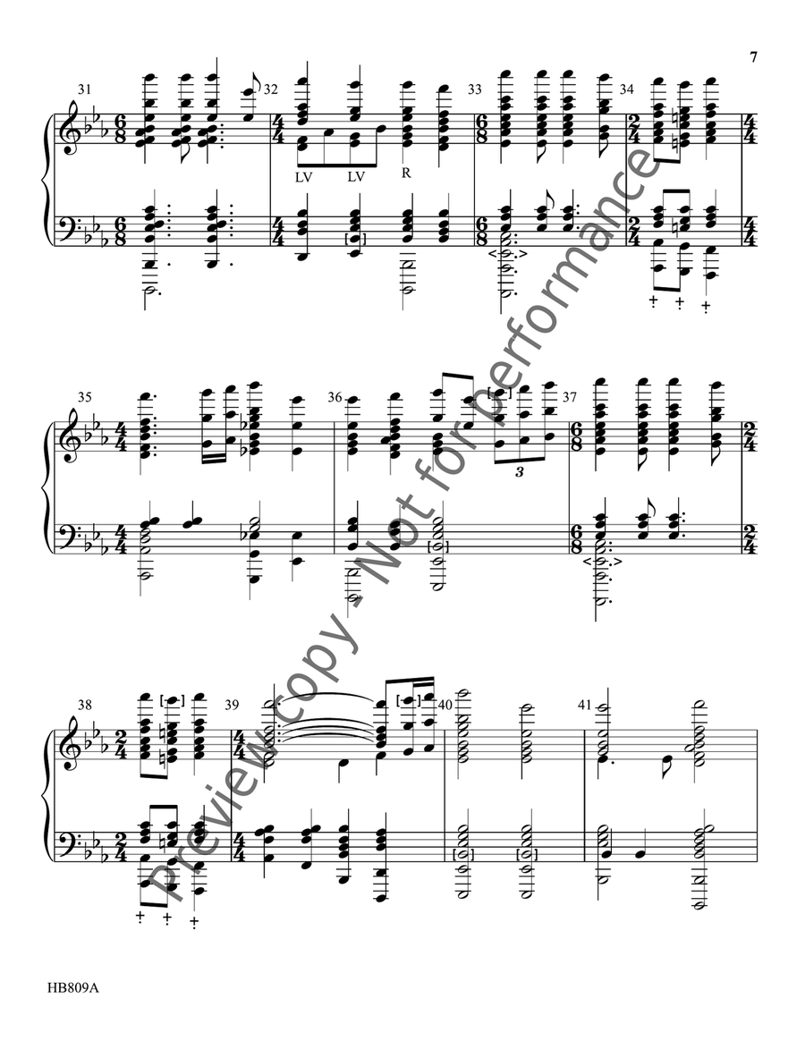 Hark the Herald Angels Sing - Eithun - handbell part Handbell Choir scores gallery preview page 8