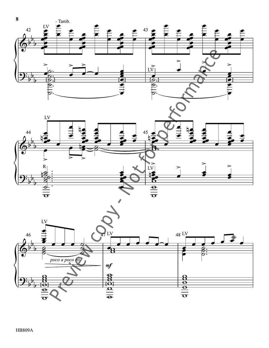 Hark the Herald Angels Sing - Eithun - handbell part Handbell Choir scores gallery preview page 9