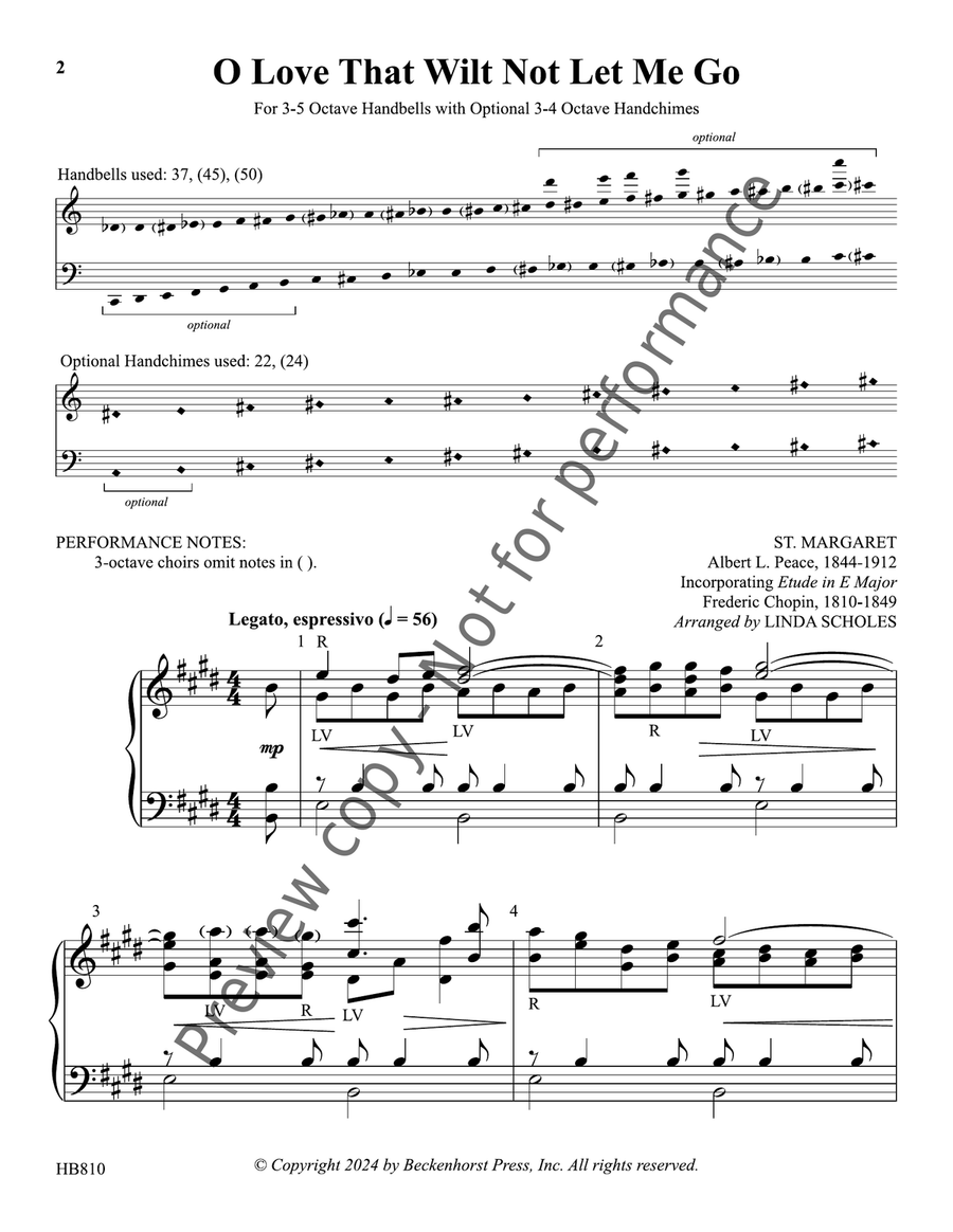 O Love That Wilt Not Let Me Go - Scholes 5-Octaves scores gallery preview page 3