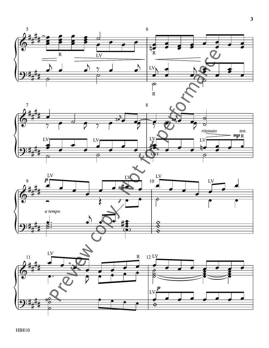 O Love That Wilt Not Let Me Go - Scholes 5-Octaves scores gallery preview page 4