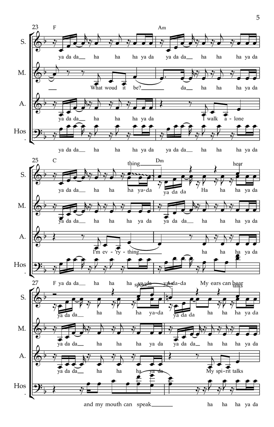 Running with the wolves Running with the wolves Choir scores gallery preview page 5