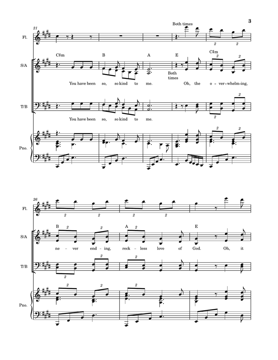 Reckless Love Reckless Love 4-Part scores gallery preview page 4