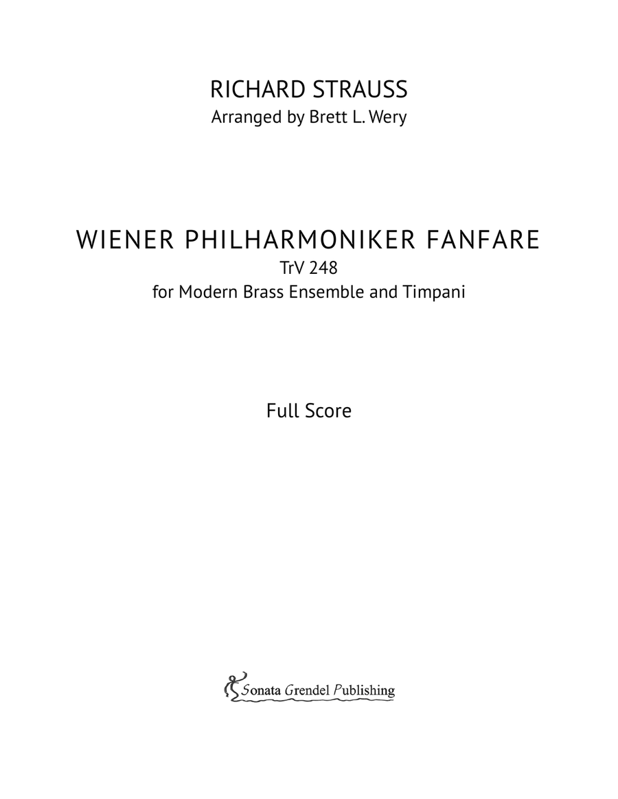 Wiener Philharmoniker Fanfare Brass Ensemble scores gallery preview page 3