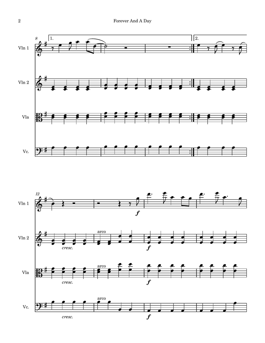 Forever And A Day Forever And A Day String Trio scores gallery preview page 2