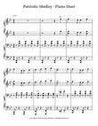 Patriotic Medley - Piano Duet