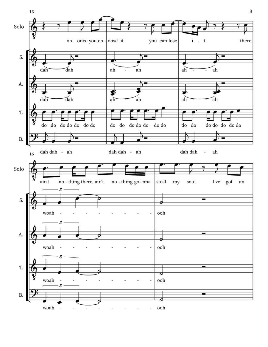 Old Church Choir A Cappella scores gallery preview page 3