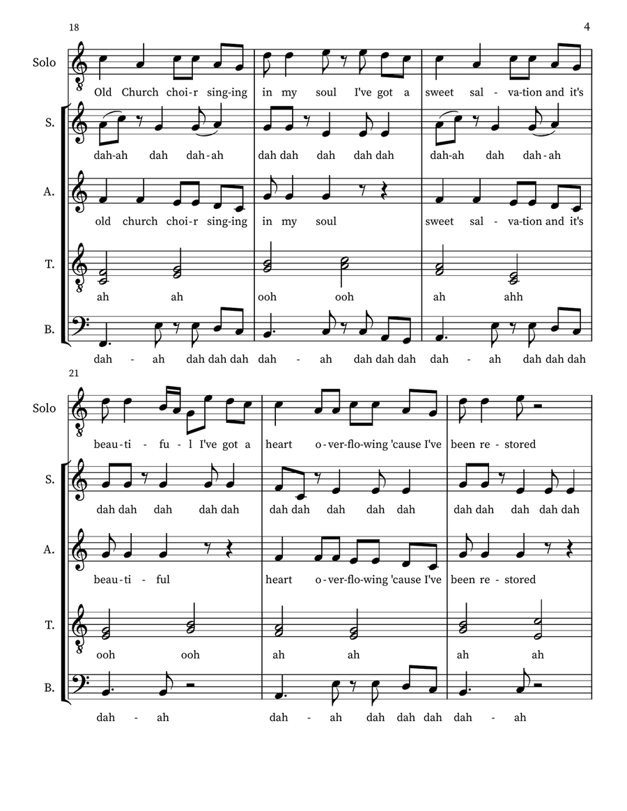 Old Church Choir A Cappella scores gallery preview page 4