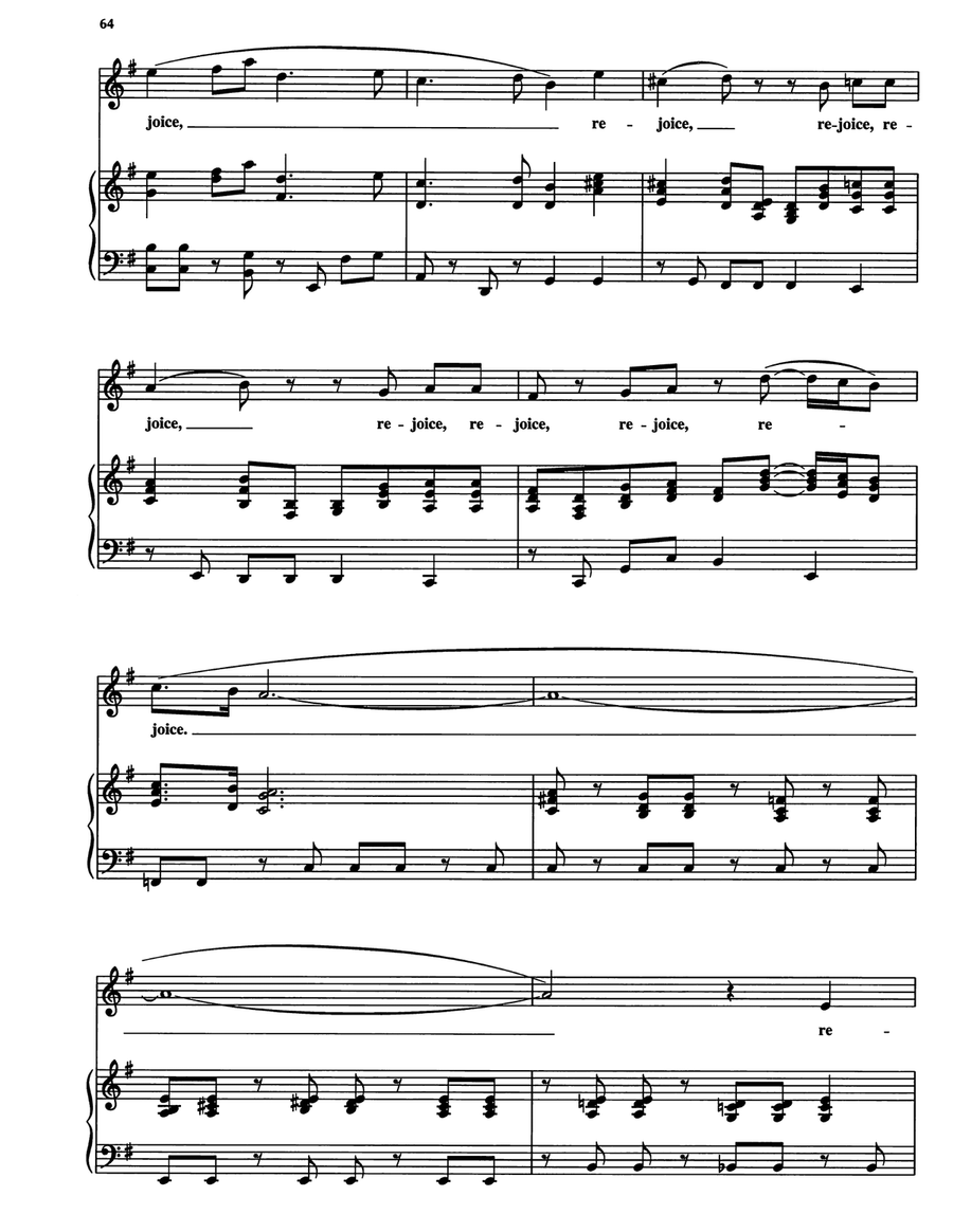 Rejoice Greatly, O Daughter Of Zion Piano, Vocal, Guitar scores gallery preview page 3