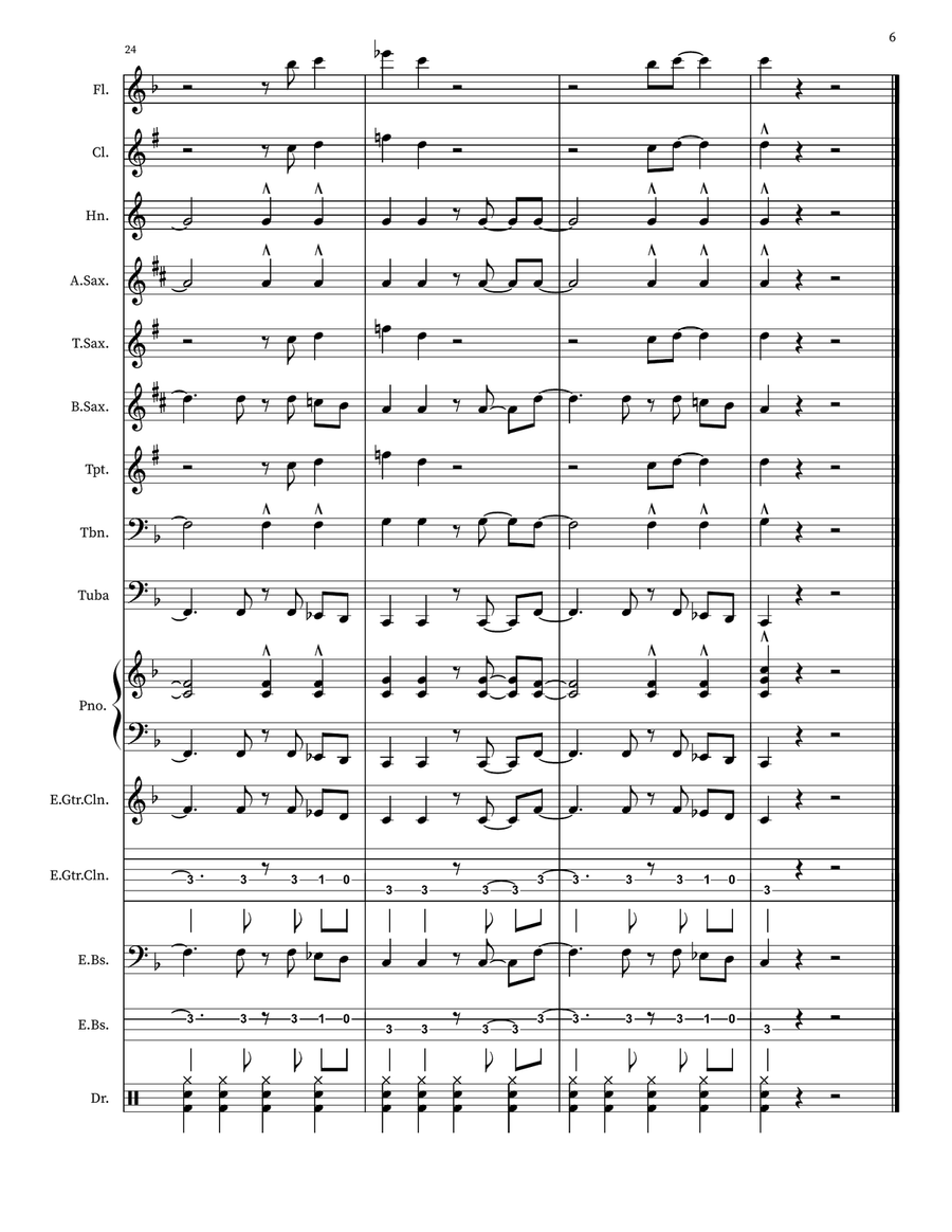 Satisfaction Satisfaction Marching Band scores gallery preview page 6