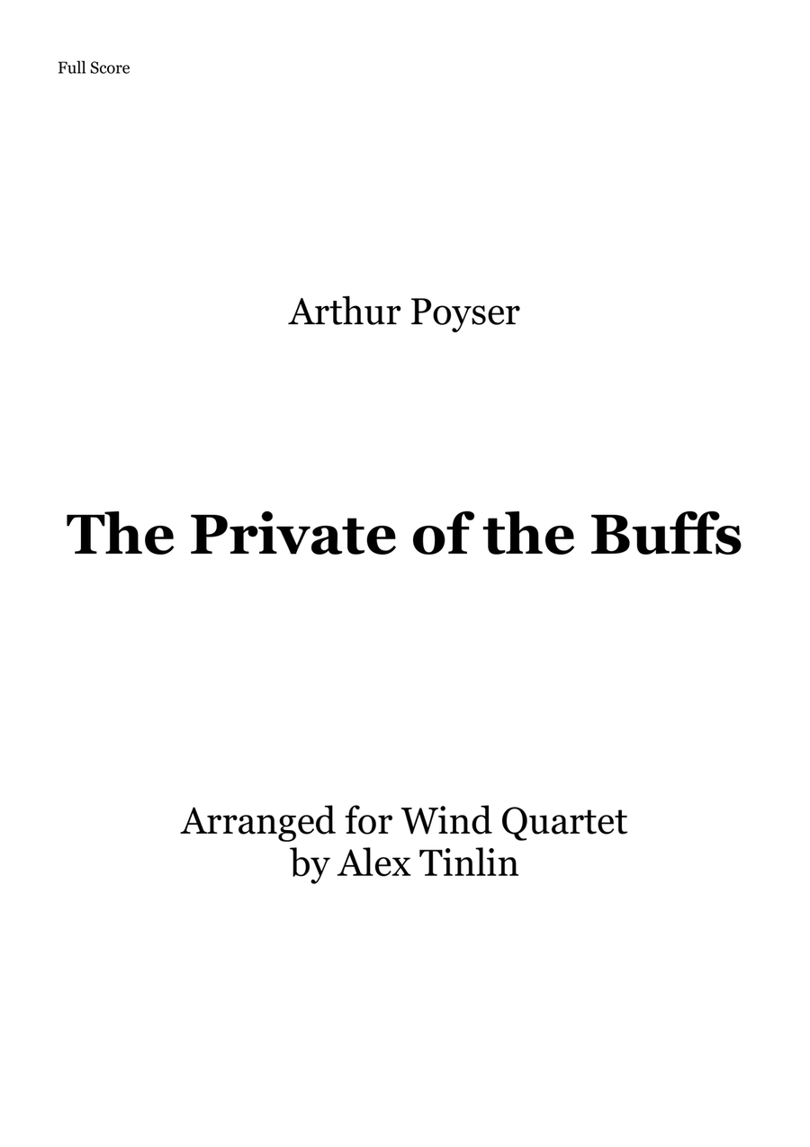 The Private of the Buffs The Private of the Buffs Woodwind Quartet scores gallery preview page 1
