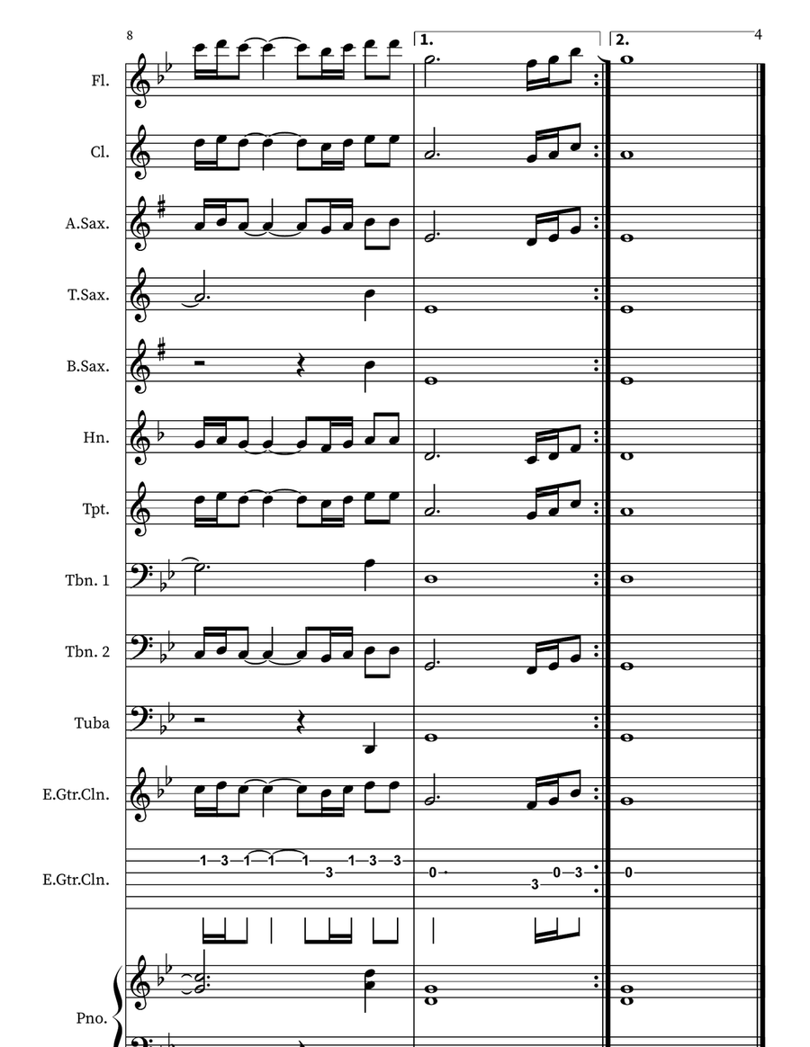 Do I Wanna Know? Do I Wanna Know? Marching Band scores gallery preview page 4