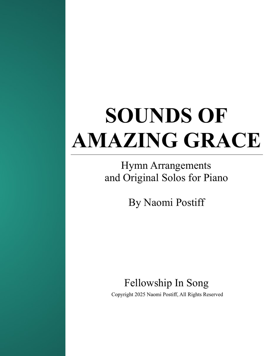 Sounds of Amazing Grace; Hymns Arrangements and Original Solos for Piano Piano Solo scores gallery preview page 1