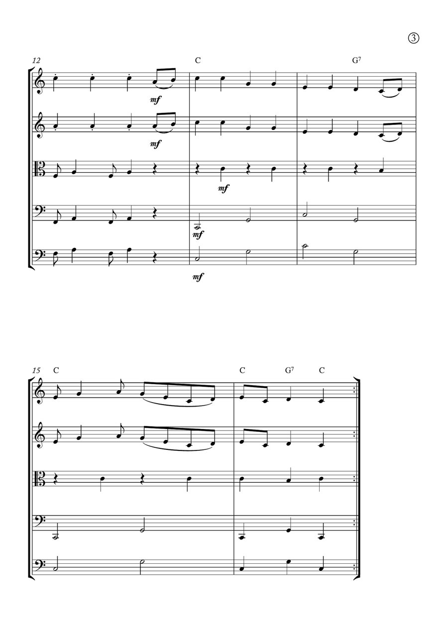 Turkey in the straw Turkey in the straw String Orchestra scores gallery preview page 3