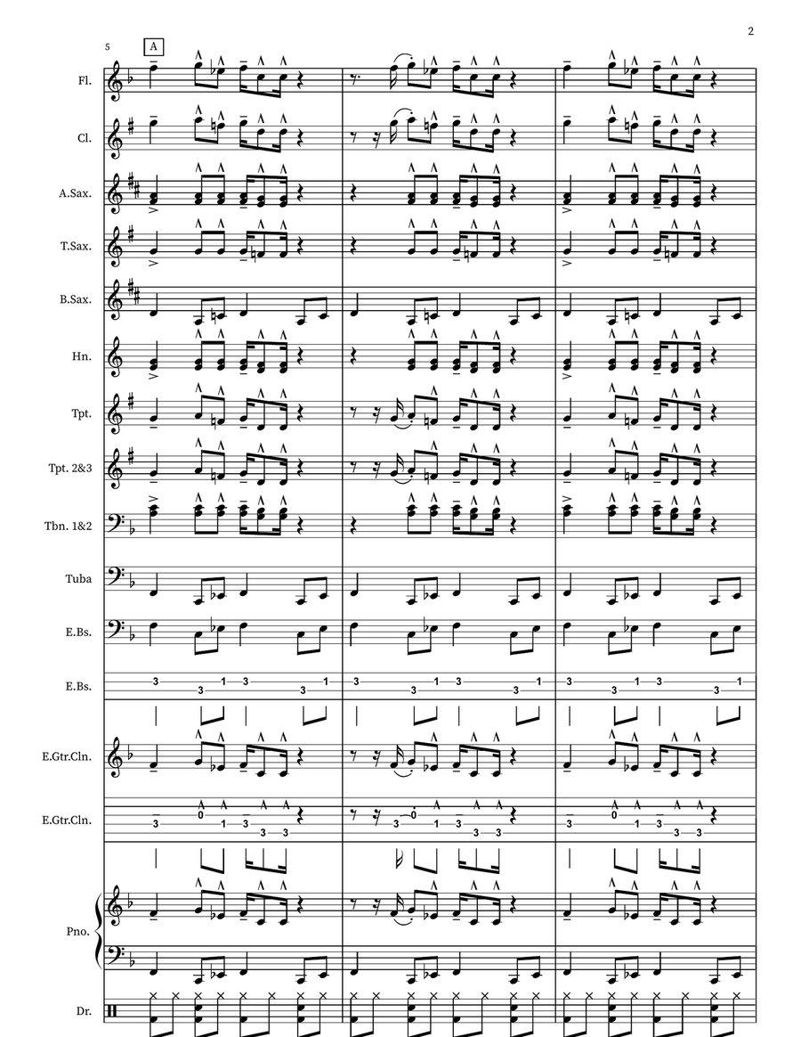Fireball Fireball Marching Band scores gallery preview page 2