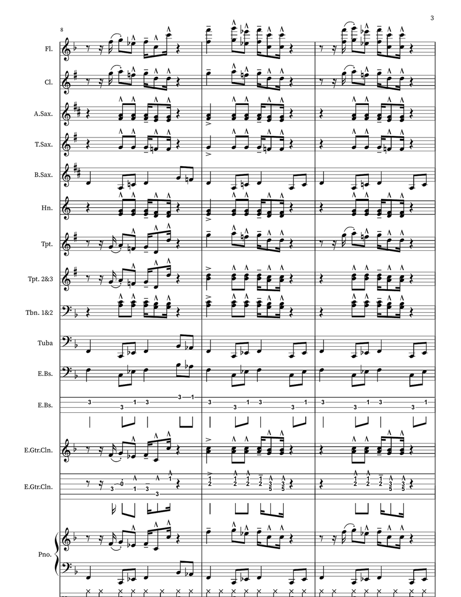 Fireball Fireball Marching Band scores gallery preview page 3