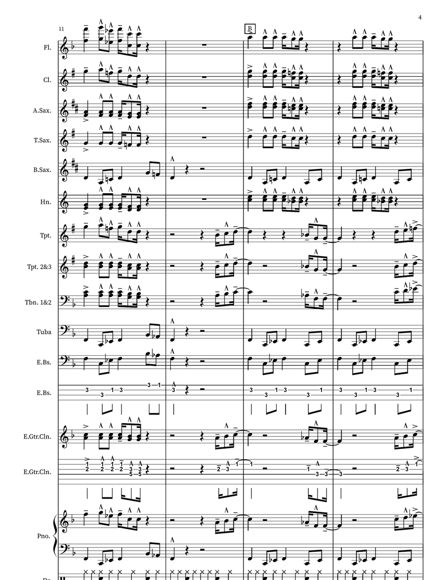 Fireball Fireball Marching Band scores gallery preview page 4