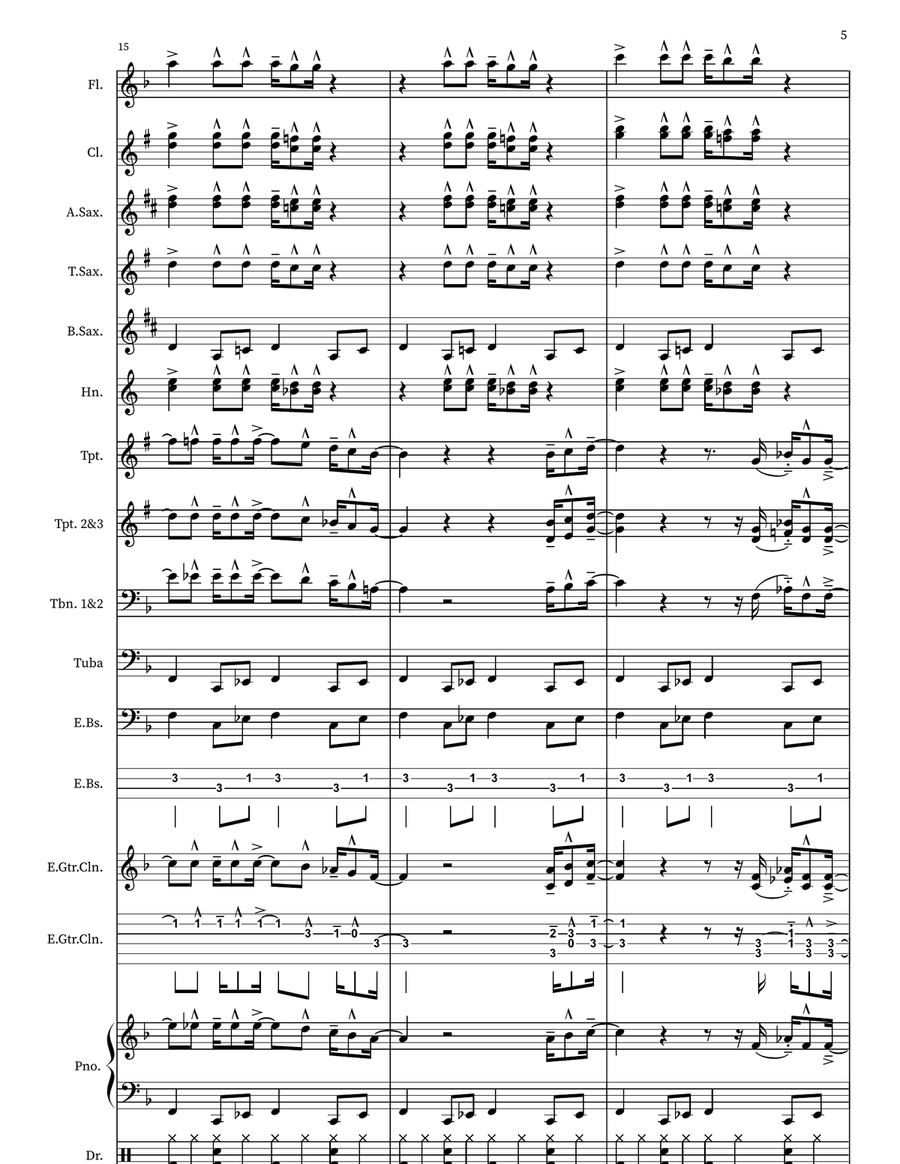 Fireball Fireball Marching Band scores gallery preview page 5