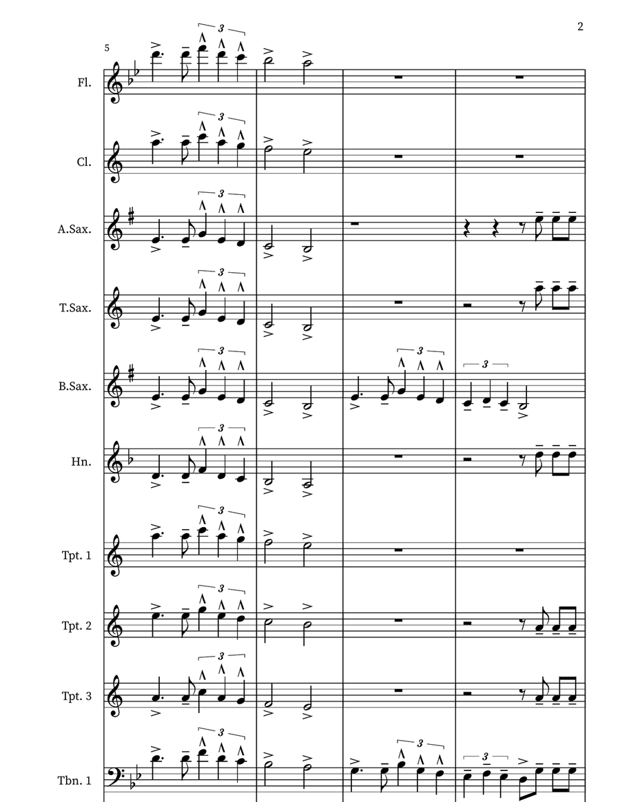 Seven Nation Army Seven Nation Army Marching Band scores gallery preview page 2