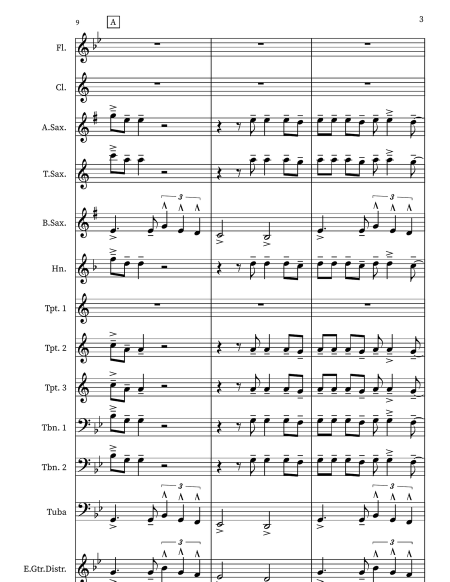 Seven Nation Army Seven Nation Army Marching Band scores gallery preview page 3