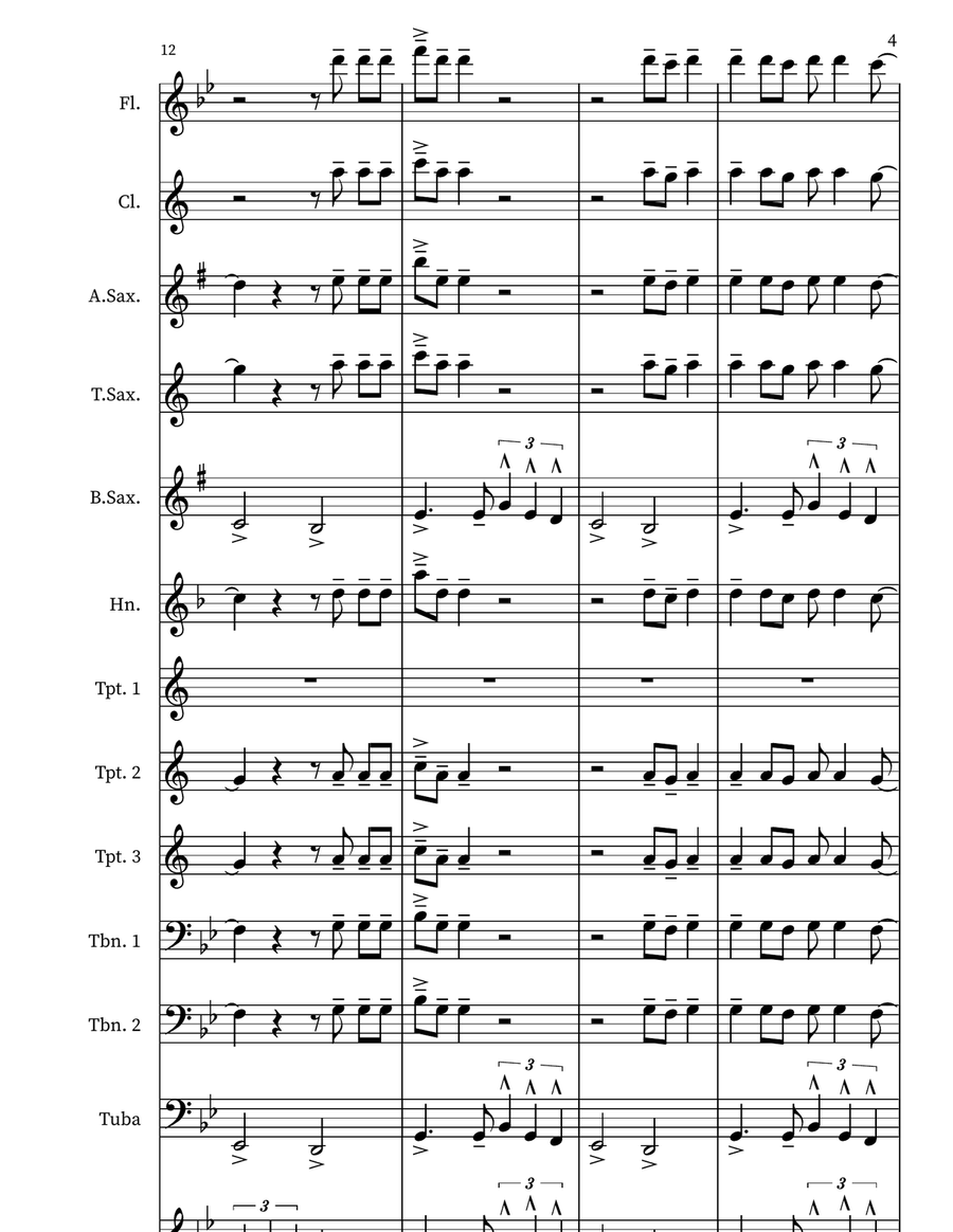 Seven Nation Army Seven Nation Army Marching Band scores gallery preview page 4