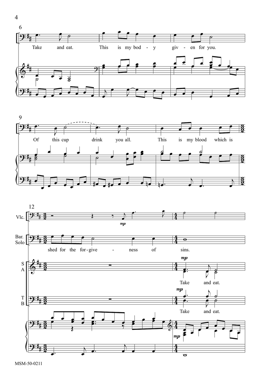 Take and Eat Take and Eat 4-Part scores gallery preview page 4