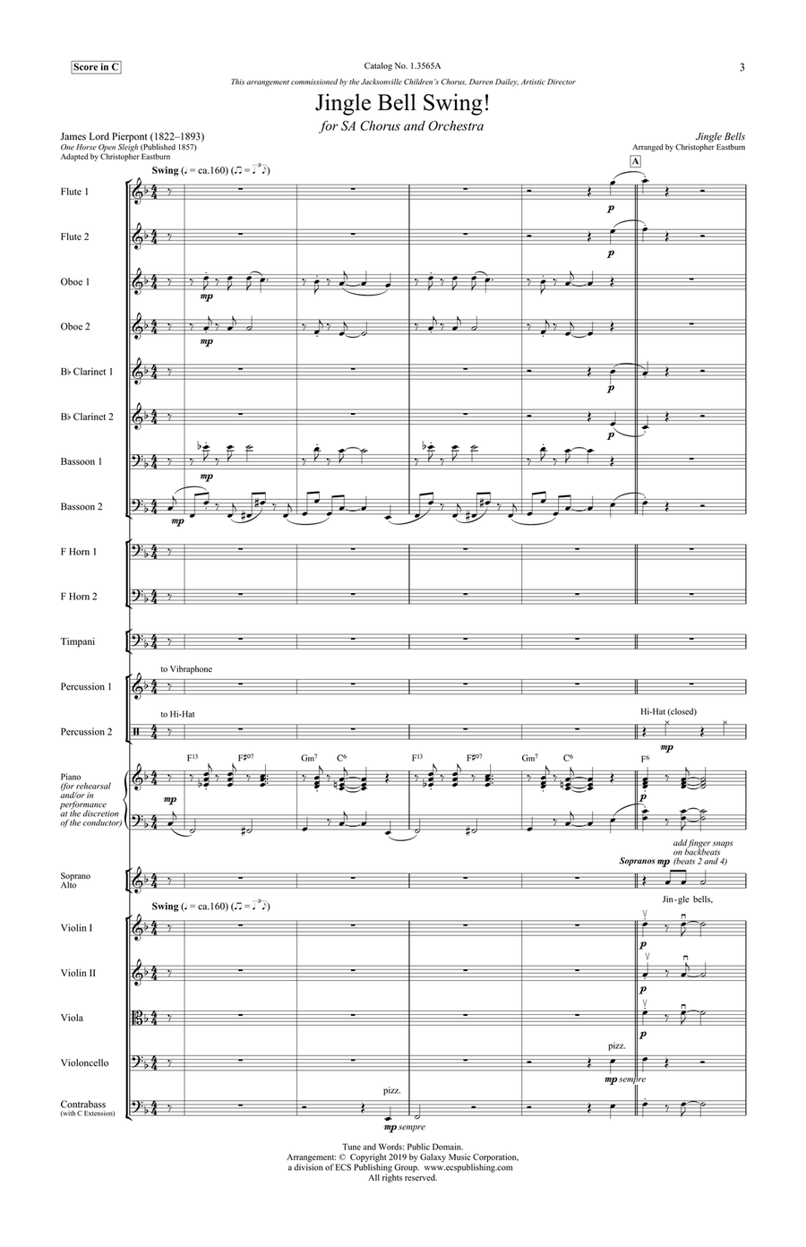 Jingle Bell Swing! (Downloadable Additional Full Score) Choir scores gallery preview page 3