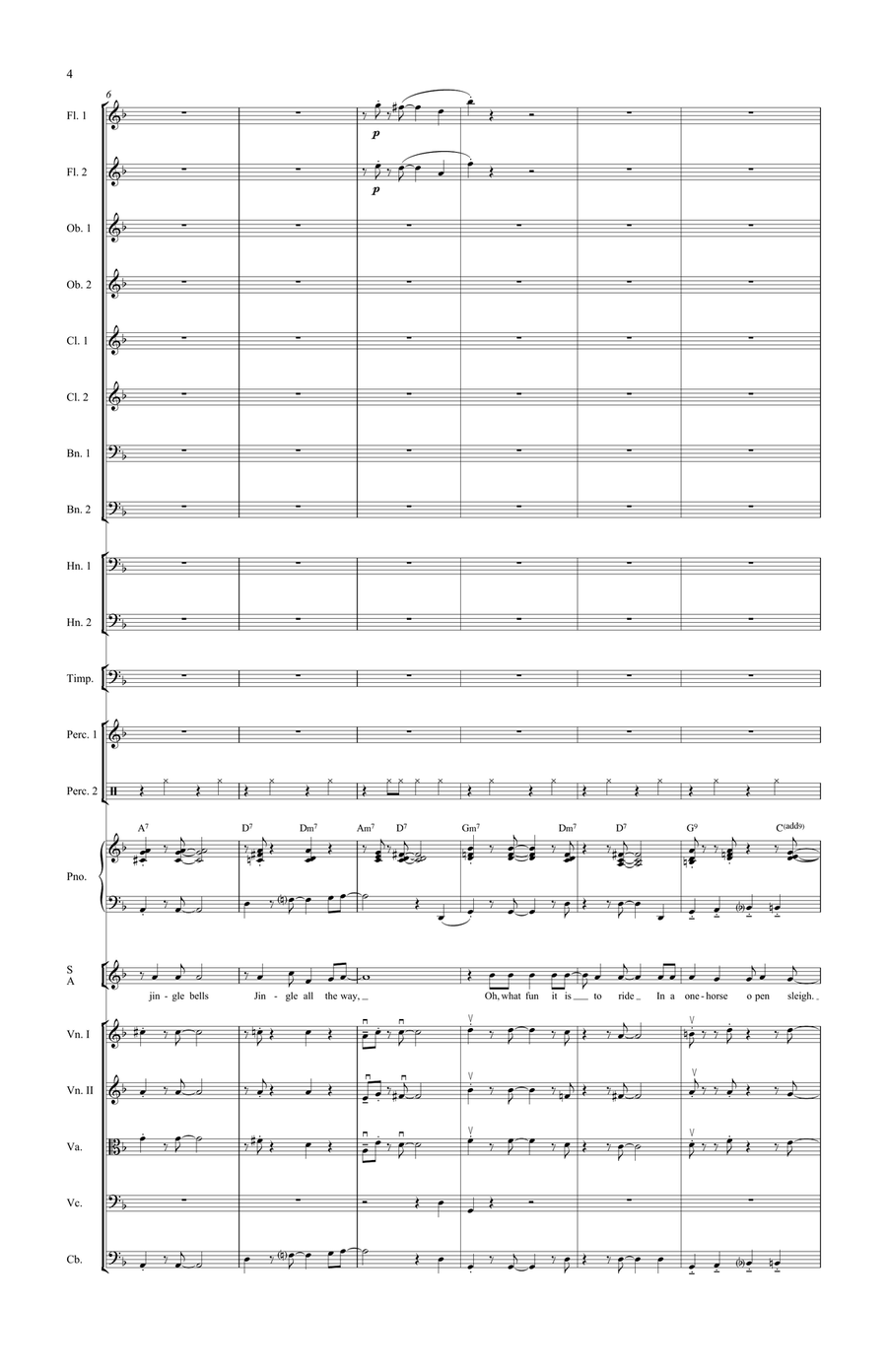 Jingle Bell Swing! (Downloadable Additional Full Score) Choir scores gallery preview page 4