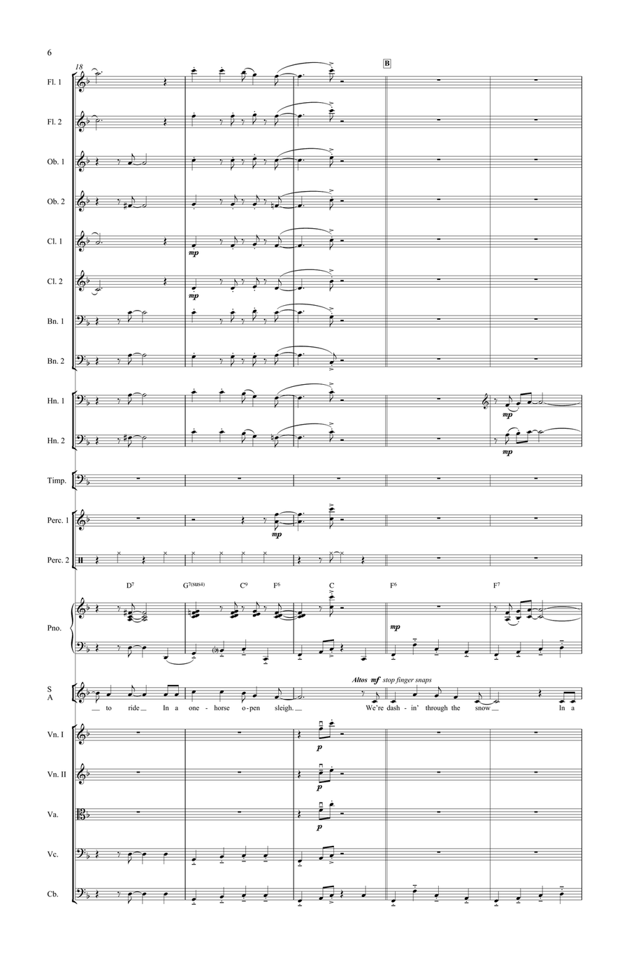 Jingle Bell Swing! (Downloadable Additional Full Score) Choir scores gallery preview page 6