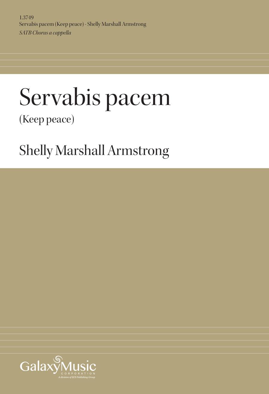 Servabis pacem Servabis pacem 4-Part scores gallery preview page 1