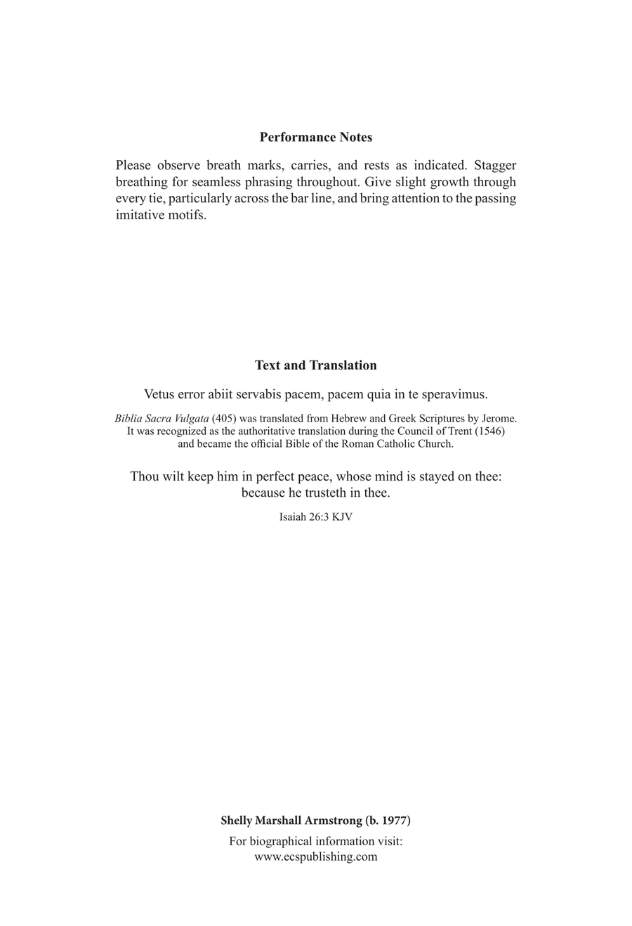 Servabis pacem Servabis pacem 4-Part scores gallery preview page 2