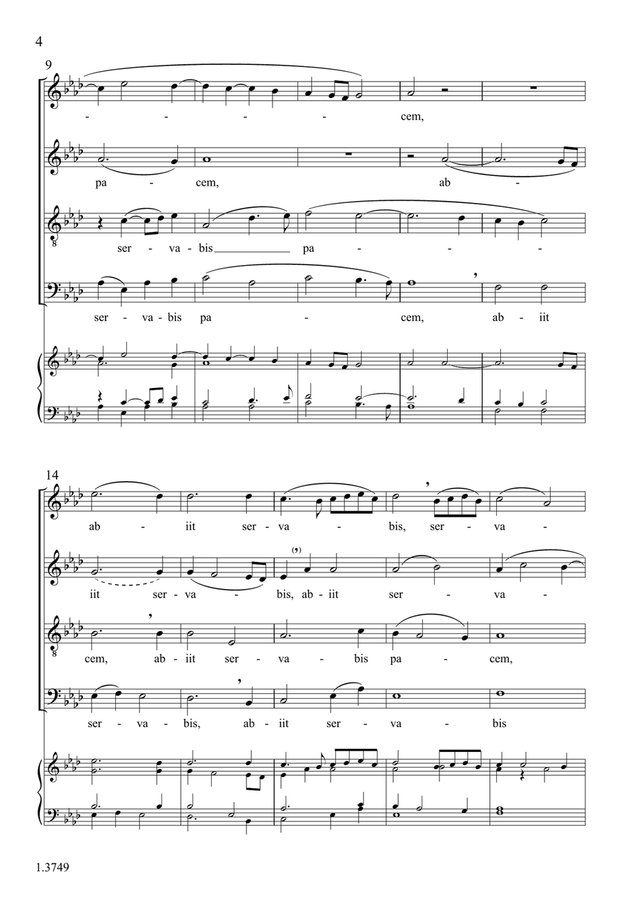 Servabis pacem Servabis pacem 4-Part scores gallery preview page 4