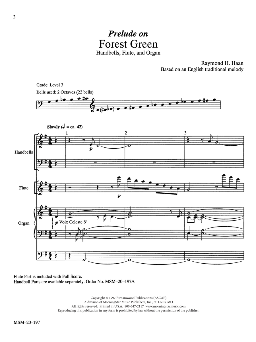 Prelude on Forest Green Prelude on Forest Green 2-Octaves scores gallery preview page 2