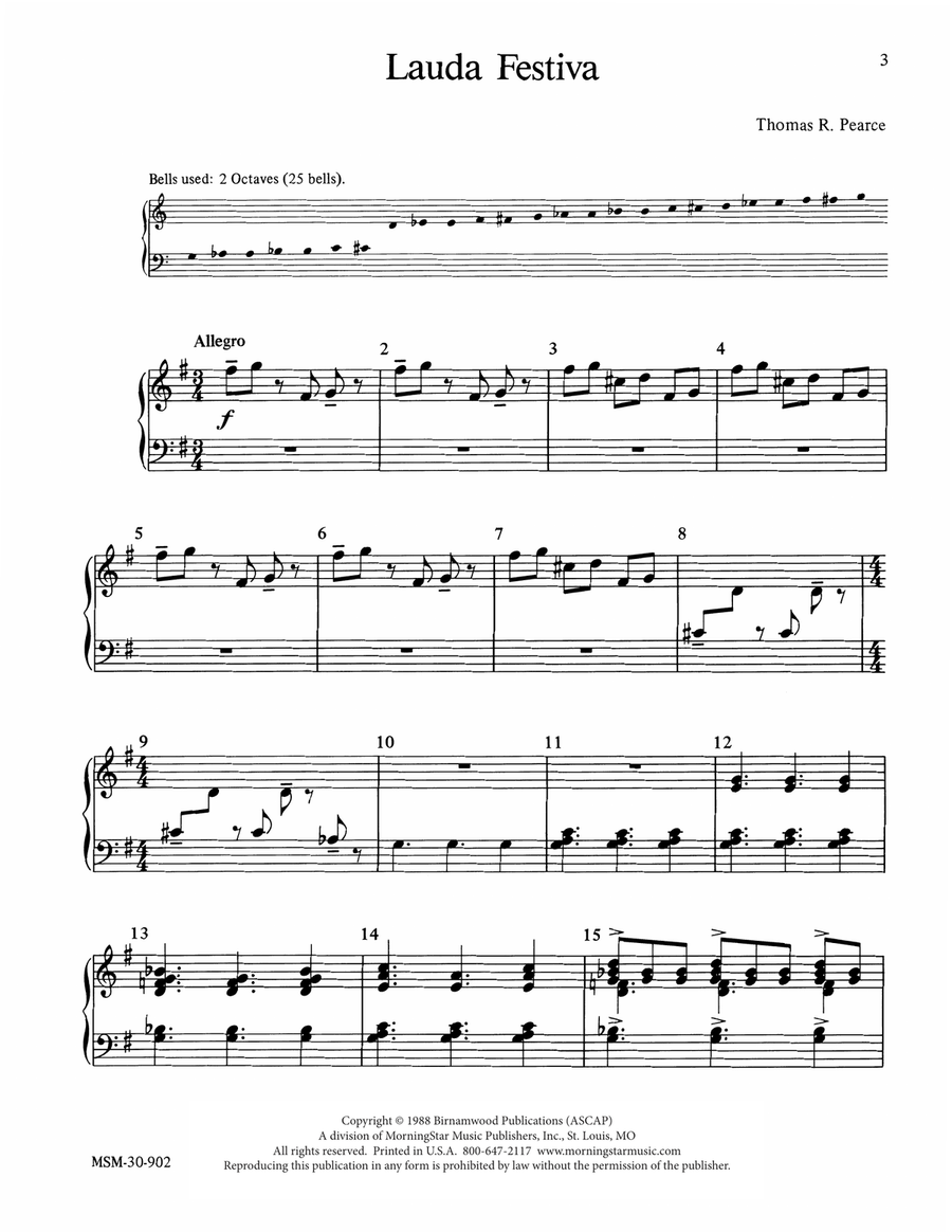 Lauda Festiva 2-Octaves - Digital Sheet Music page 3
