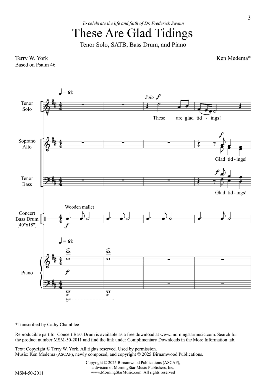 These Are Glad Tidings These Are Glad Tidings 4-Part scores gallery preview page 3