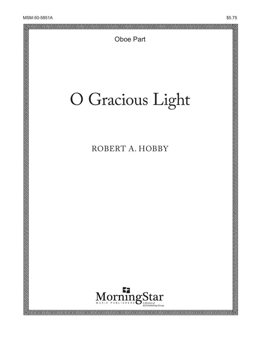O Gracious Light (Downloadable Oboe Part) Choir scores gallery preview page 1