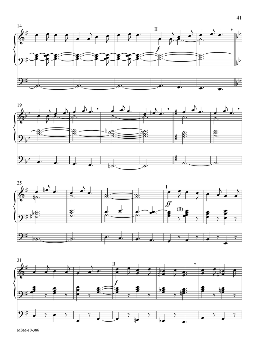 Trumpet Tune on In dulci jubilo Trumpet scores gallery preview page 2